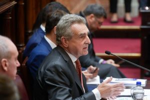 Agustín Rossi presentó el informe de gestión ante el Senado